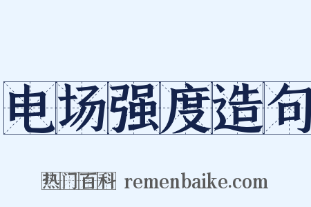 电场强度造句是什么意思的图片
